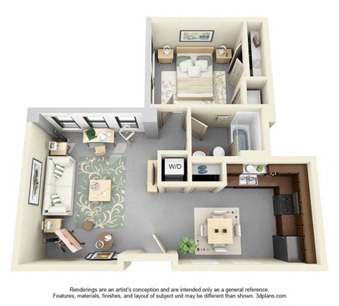 1 Bedroom Floor Plan